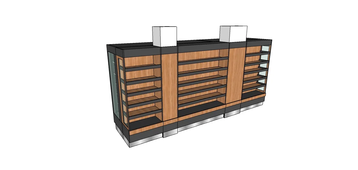 3D model of the MDF display